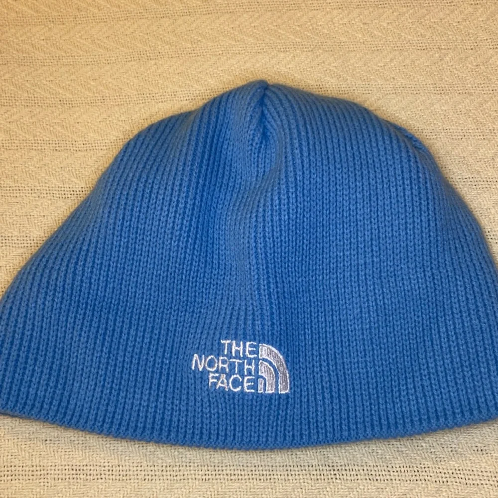 NWOT North Face beanie Toboggan blue OS